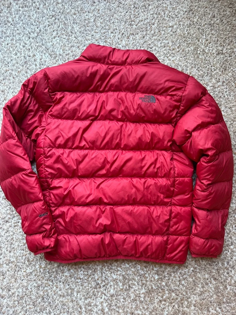 The North Face 550 Puffer Jacket size large 14/16 red youth